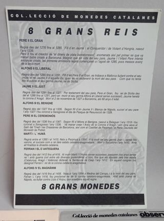 Reproducción 8 Monedas de Plata Catalanas - 23 gr.