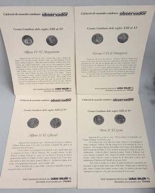 Reproducción 8 Monedas de Plata Catalanas - 23 gr.