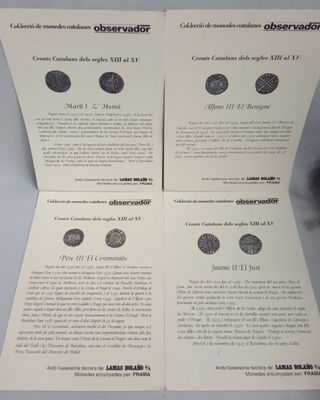 Reproducción 8 Monedas de Plata Catalanas - 23 gr.