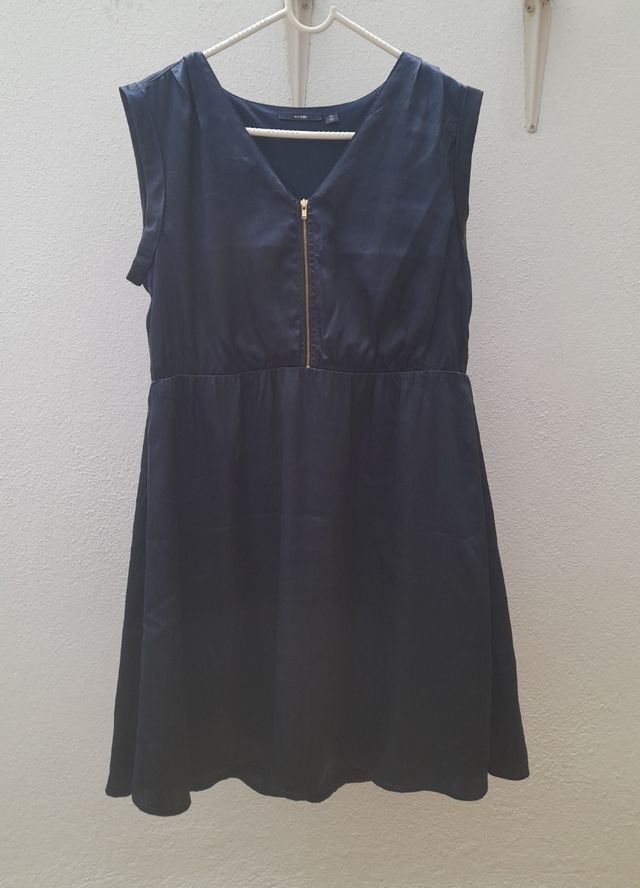 Vestido KIABI talla L tipo raso azul