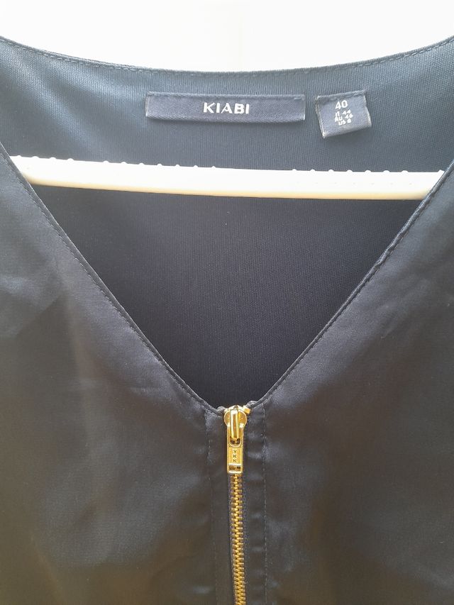 Vestido KIABI talla L tipo raso azul