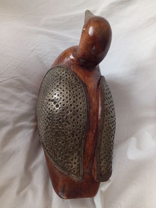 Figura pato madera, antiguo