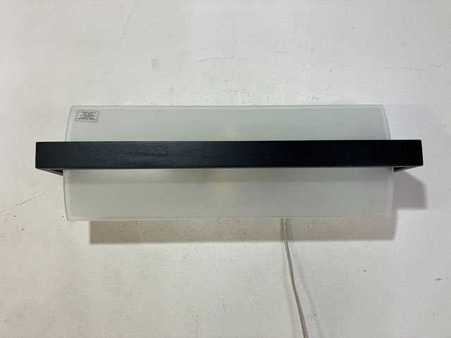 Lampada parete vetro/legno wenge'