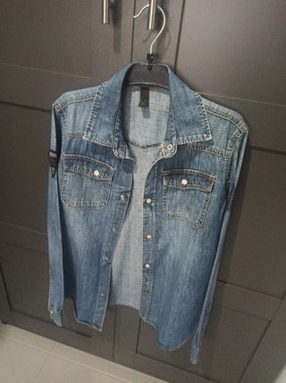Camisa  Benetton niño vaquera t/11/12