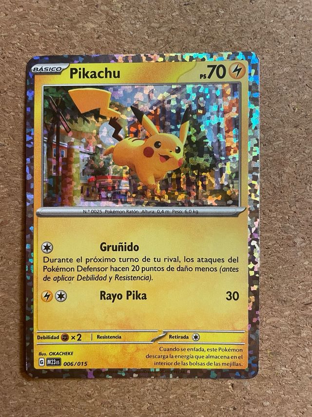 Tarjeta Pikachu 70ps
