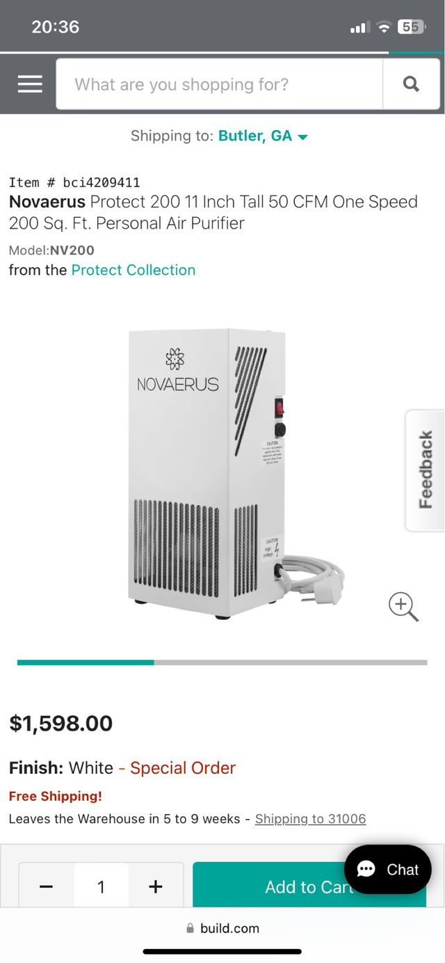 Esterilizador de aire NOVAERUS NV200