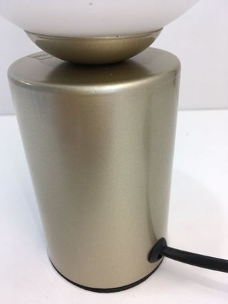 Lampada tavolo touch dimmer oro/vetro sfera bianco