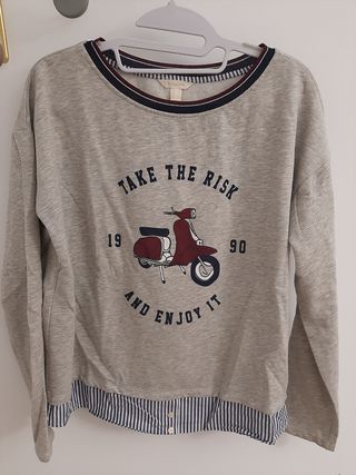 Sudadera con camisa