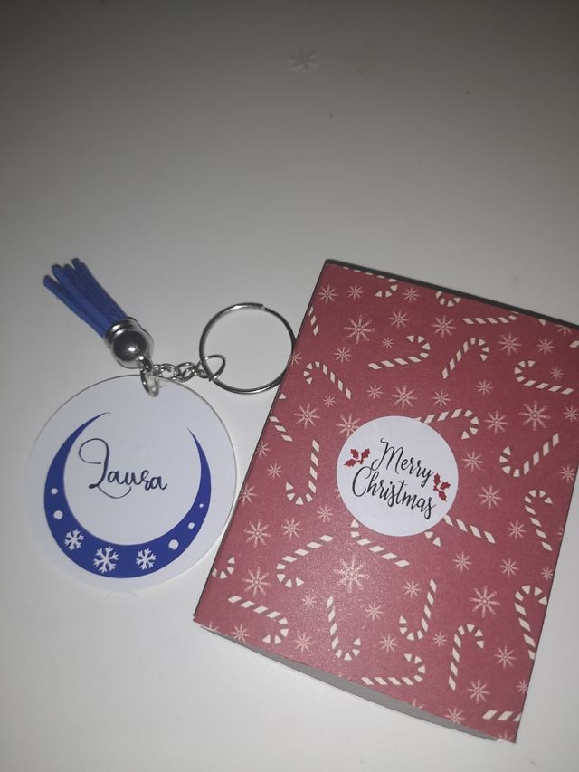 Llavero con nombre navidad 