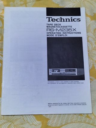 Manuales de instrucciones Technics
