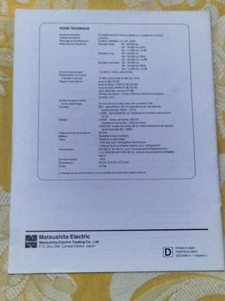 Manuales de instrucciones Technics
