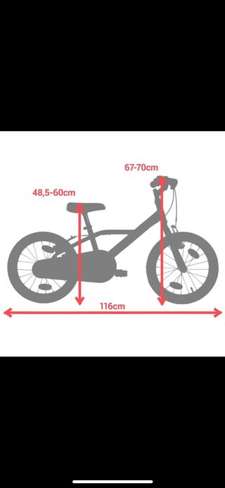 Bicicleta 16" para niños btwin