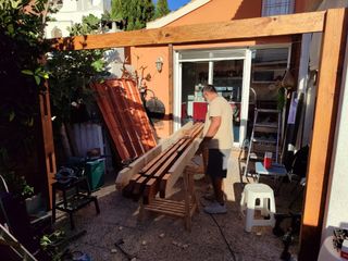 Pergola de madera a medida