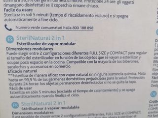 Esterilizador biberones, chupetes...