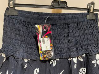 Falda hippy negra y blanco