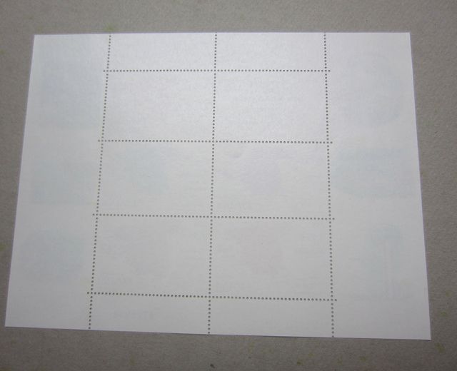 HOJA BLOQUE SELLOS. Programa de infraestructuras.