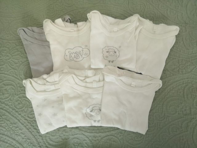Lote bodies Verano Algodon talla 9-12 meses