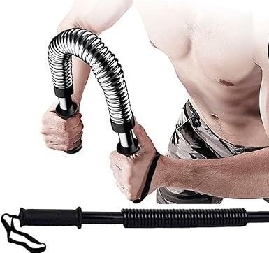 Tradineur - Barra de musculación 30 kg, barra flex