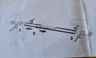 Barra bicicleta sin cuadro