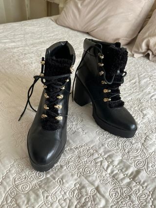 Botines negros plataforma talla 37