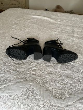 Botines negros plataforma talla 37