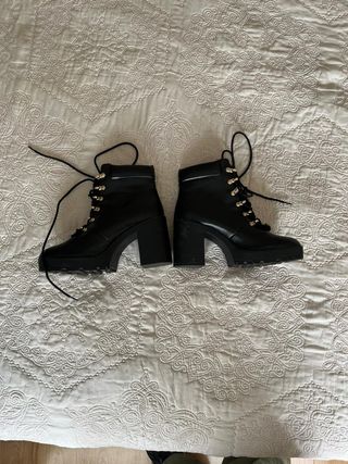 Botines negros plataforma talla 37