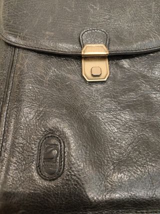 Bolso piel vintage bandolera