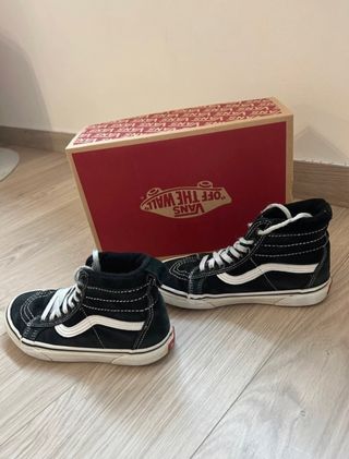 zapatillas vans altas negra talla 36
