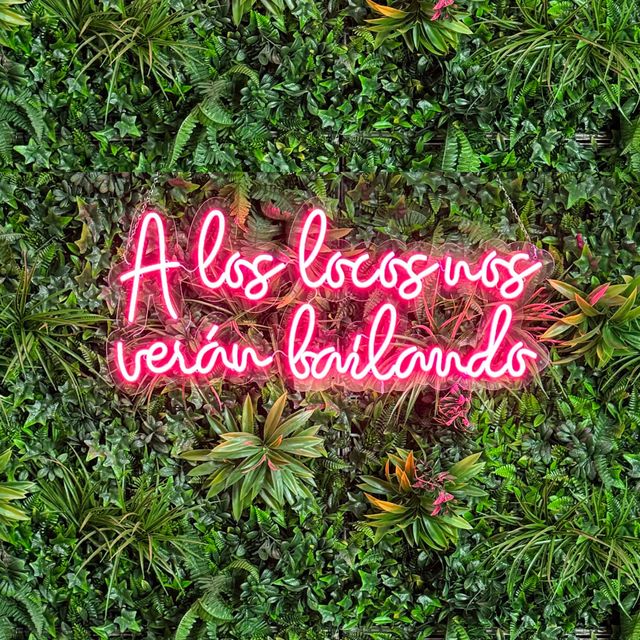 ALQUILER NEÓN "A LOS LOCOS NOS VERÁN BAILANDO"
