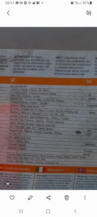 Fundas antideslizante ruedas hielo y nieve. N