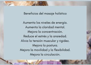 Quiromasaje y masaje holístico 