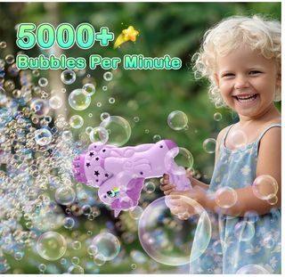 Pistola Bolle Bambini 4 pezzi sparabolle sapone