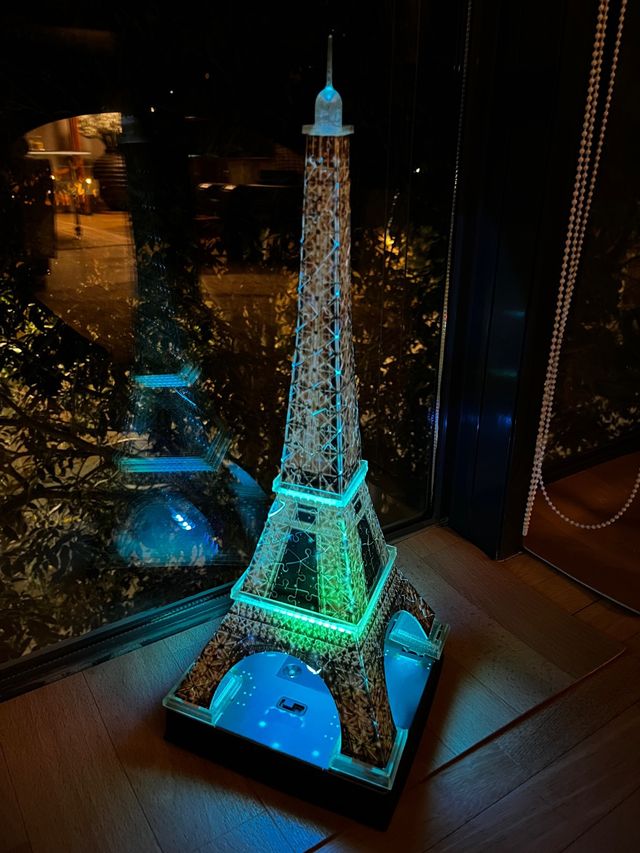 Puzzle 3D con luz led de colores