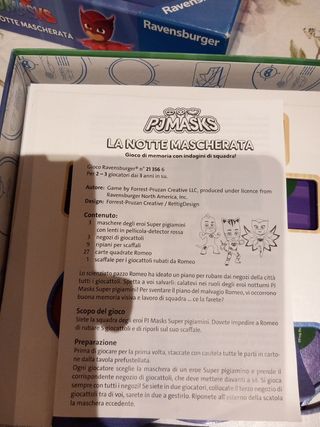 Gioco da tavola bambini: I Pjmasks