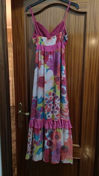 Vestido Gasa Largo Evento Fiesta 