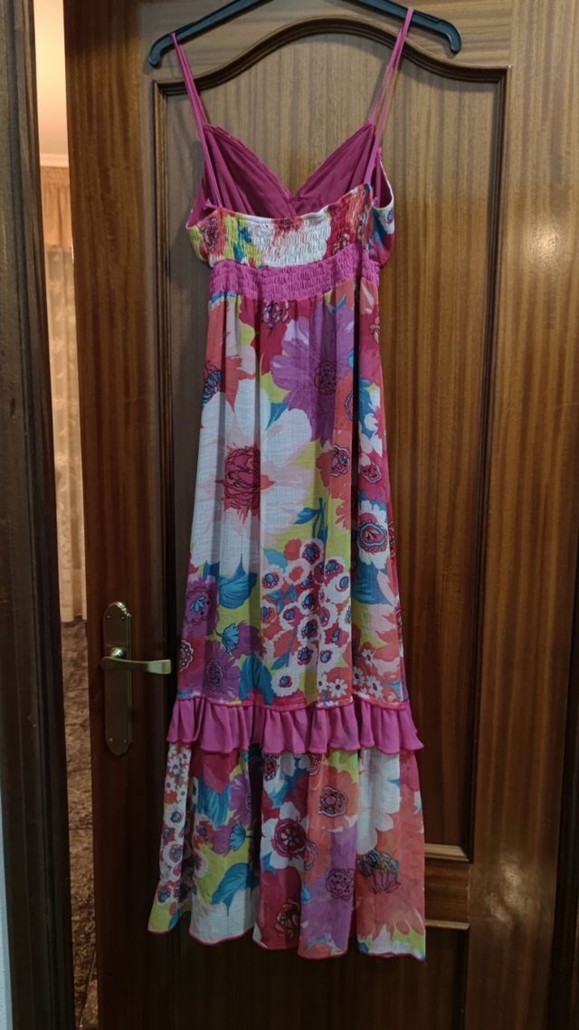 Vestido Gasa Largo Evento Fiesta