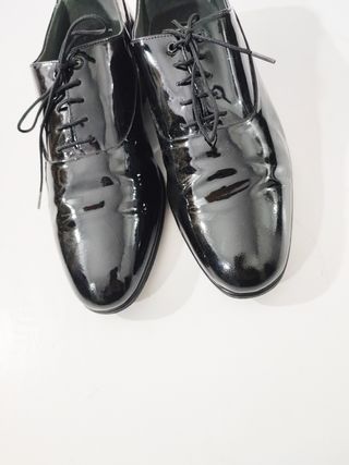 Guy Laroche/ Vintage - Derbis de charol negro nº41