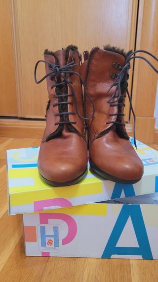 botines forrados. señora talla 38. hispanitas
