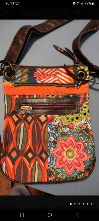 Bolso bandolera desigual 
