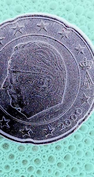 20 CENTIMOS BELGICA 2000. ERROR.