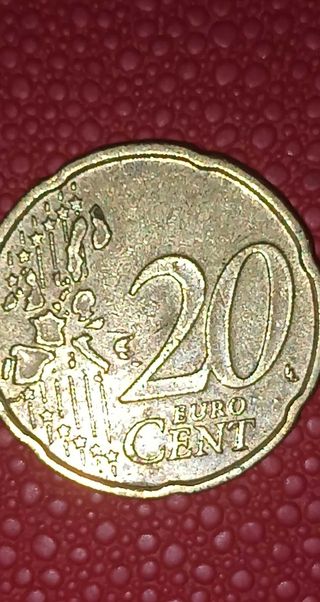 20 CENTIMOS BELGICA 2000. ERROR.