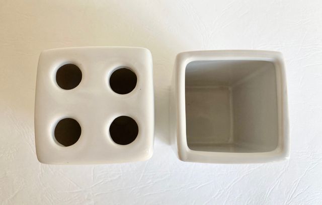 Portaspazzolino in ceramica e tazza