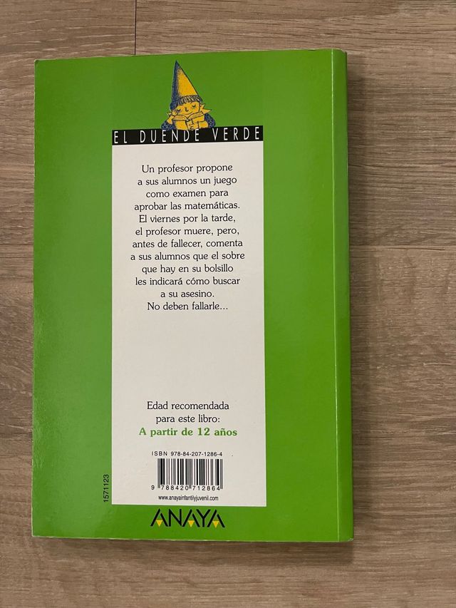libro El asesisanto del profesor de matematicas
