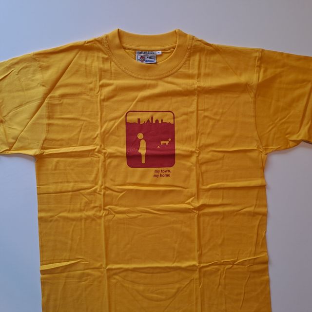 Maglietta gialla oversize Polenta shirts