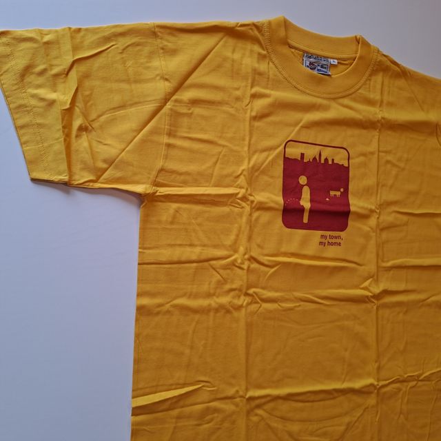 Maglietta gialla oversize Polenta shirts