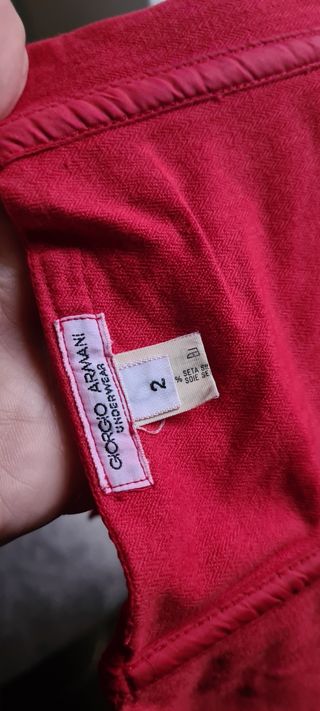 Giorgio Armani bustier di swta rossa tg M-L
