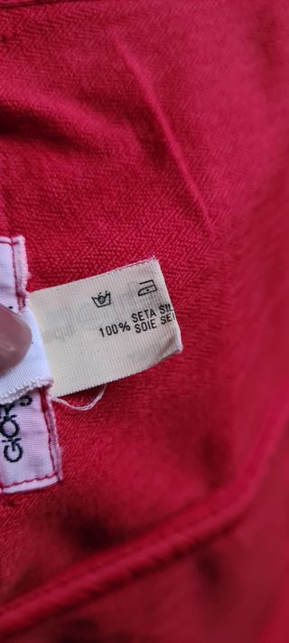 Giorgio Armani bustier di swta rossa tg M-L