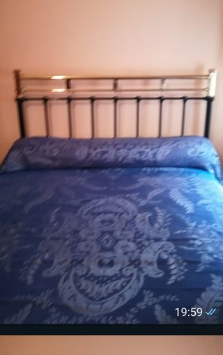 Letto in nichel - oro e nero