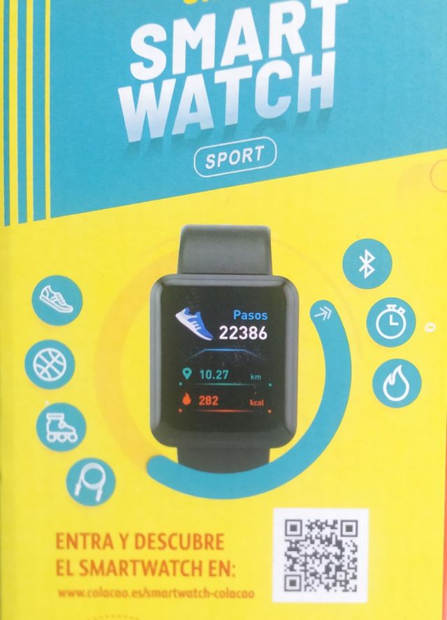 Reloj Digital Smart Watch Colacao Cola Cao Activity Smartwatch App