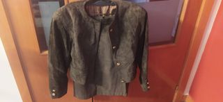 Rebajas:Traje Chaqueta/Falda Ante M Salvadora Alfr